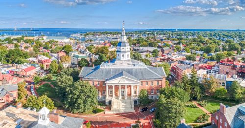 aerial view of Annapolis, Maryland