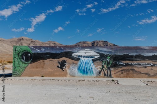 Alien mural in Nevada