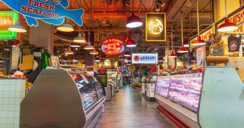 The inside of Reading Terminal Market in Philadelphia, Pennsylvania