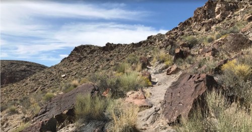 Desert landscape at a state park in Nevada