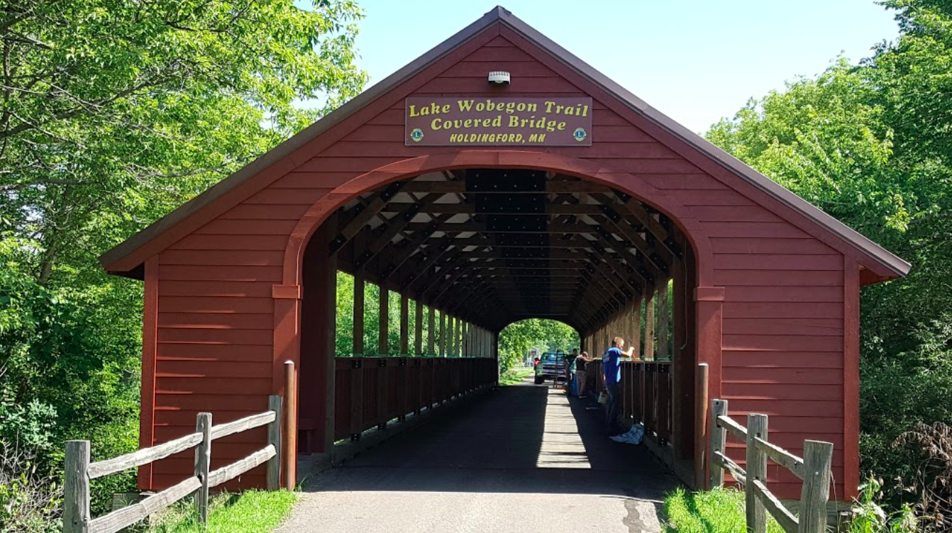 The Longest Covered Bridge In Minnesota, Holdingford Bridge, Is 186