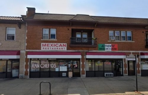 Exterior of a Mexican restaurant with signs reading "Mexican Restaurant" and "Authentic Mexican Cuisine."