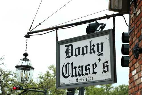 Sign for Dooky Chase's restaurant, featuring the name in bold lettering and "Since 1941" below.