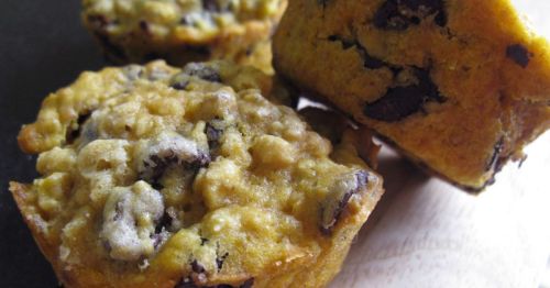 A close-up of a muffin