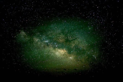 A stunning view of the Milky Way galaxy filled with stars against a dark, cosmic background.