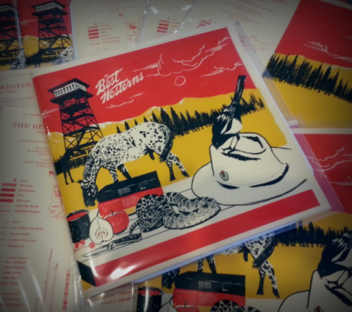 A colorful illustrated cover titled "Best Westerns," featuring a horse, a hat, and a scenic background.