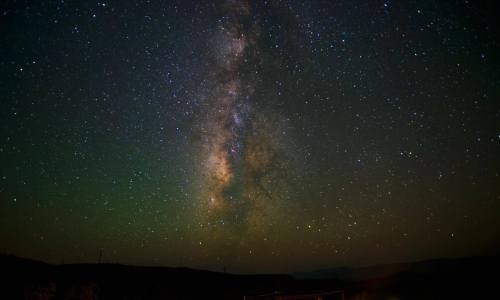 A stunning view of the Milky Way galaxy filled with stars against a dark night sky.