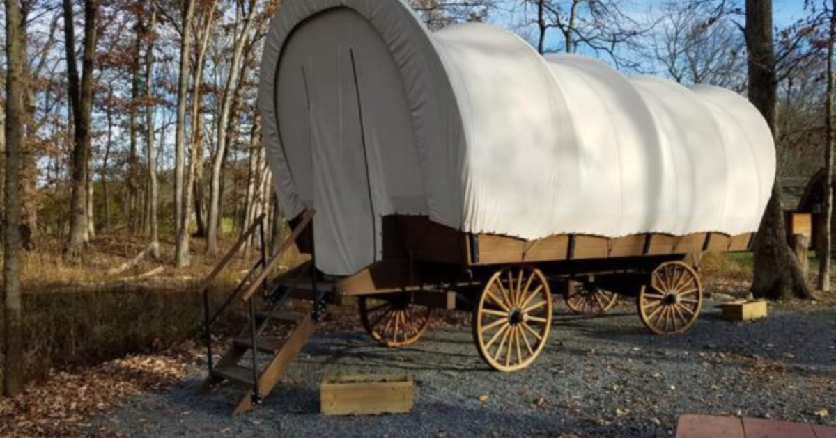 Stay The Night In A Old-Fashioned Covered Wagon At Lincoln/Woodstock ...