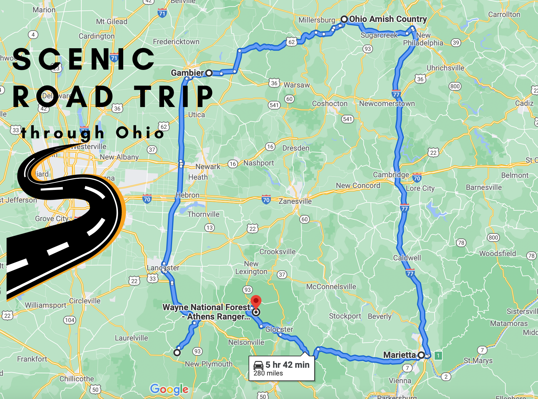  OH Scenic Road Trip 
