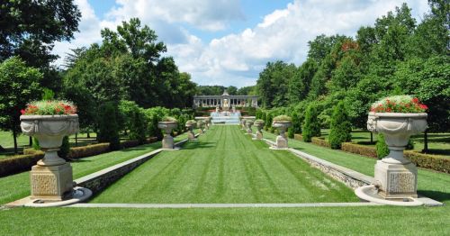 The gardens at Nemours Mansion in Delaware