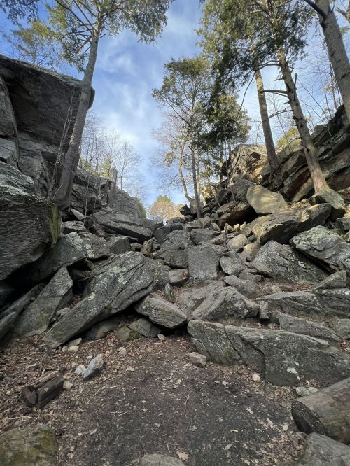 Unique Rock Formations In Massachusetts At Purgatory Chasm