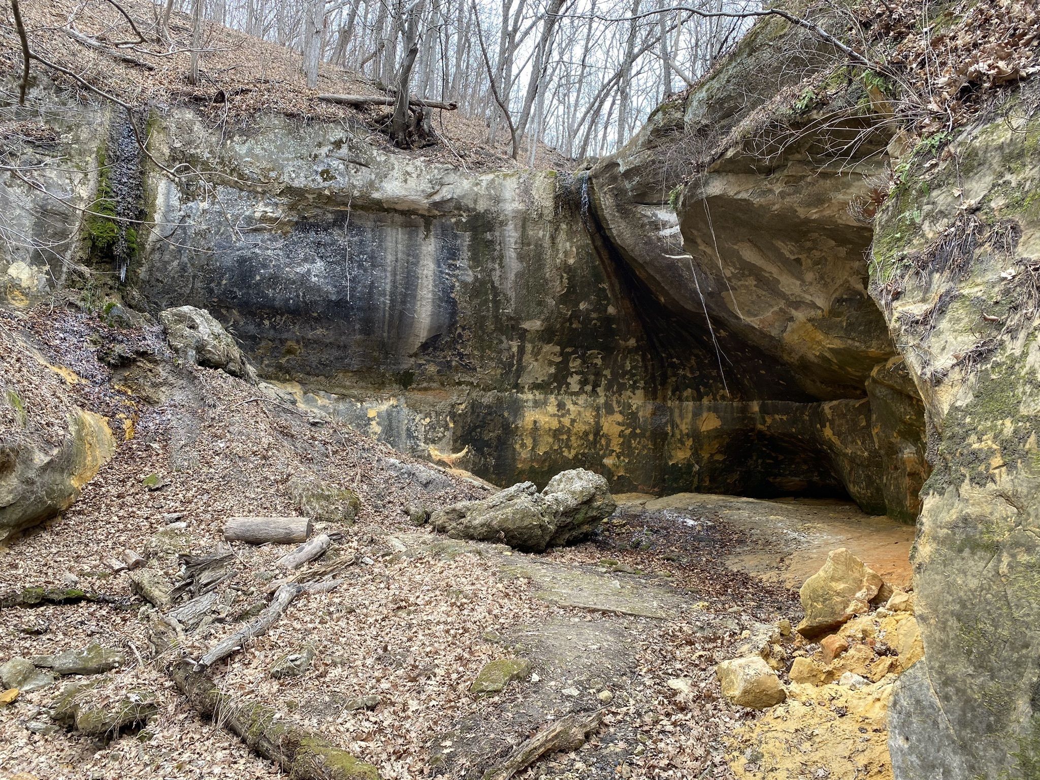 Hiking To Pictured Rock Cave, An Aboveground Cave In Wisconsin Will ...