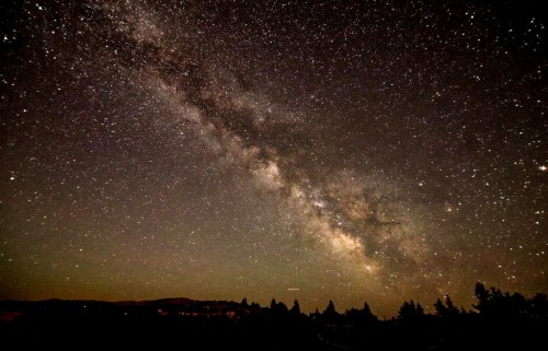 A stunning view of the Milky Way galaxy filled with stars against a dark night sky.