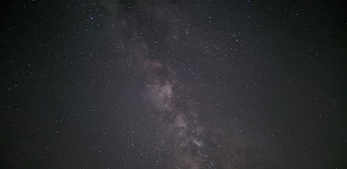 A stunning view of the Milky Way galaxy filled with stars against a dark night sky.