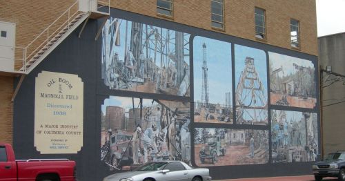 Mural in Magnolia, Arkansas