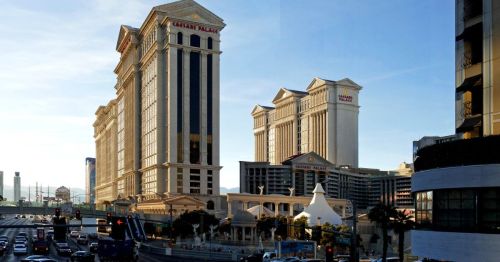 The exterior of Caesars Palace in Las Vegas