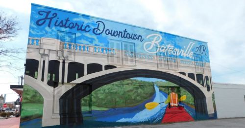 A mural in Batesille, Arkansas