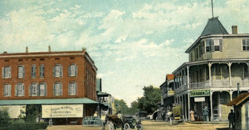 Historic illustration of Delmar, Delaware.