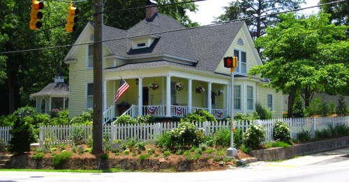 A beautiful historic house in Landrum, South Carolina.