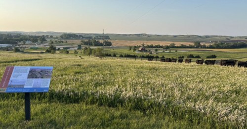 Wide open fields under a big sky taken in Broken Bow, Nebraska.