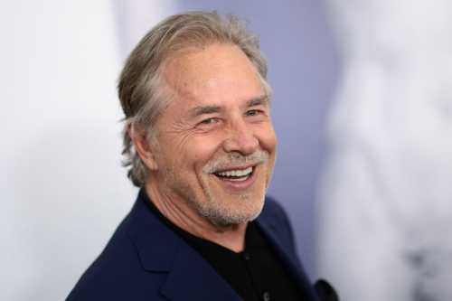 A smiling man with gray hair and a beard, wearing a blue suit jacket over a black shirt, poses for the camera.