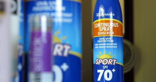 Walgreens sunscreen bottle