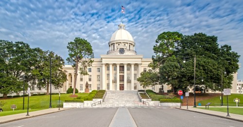 alabama state capitol building and its grounds in montgomery