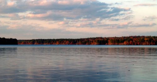 Lake Claiborne State Park at sunset in Lousianna.