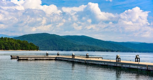 a dock on lake jocassee south carolina