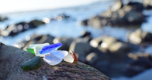 sea glass found on the coast