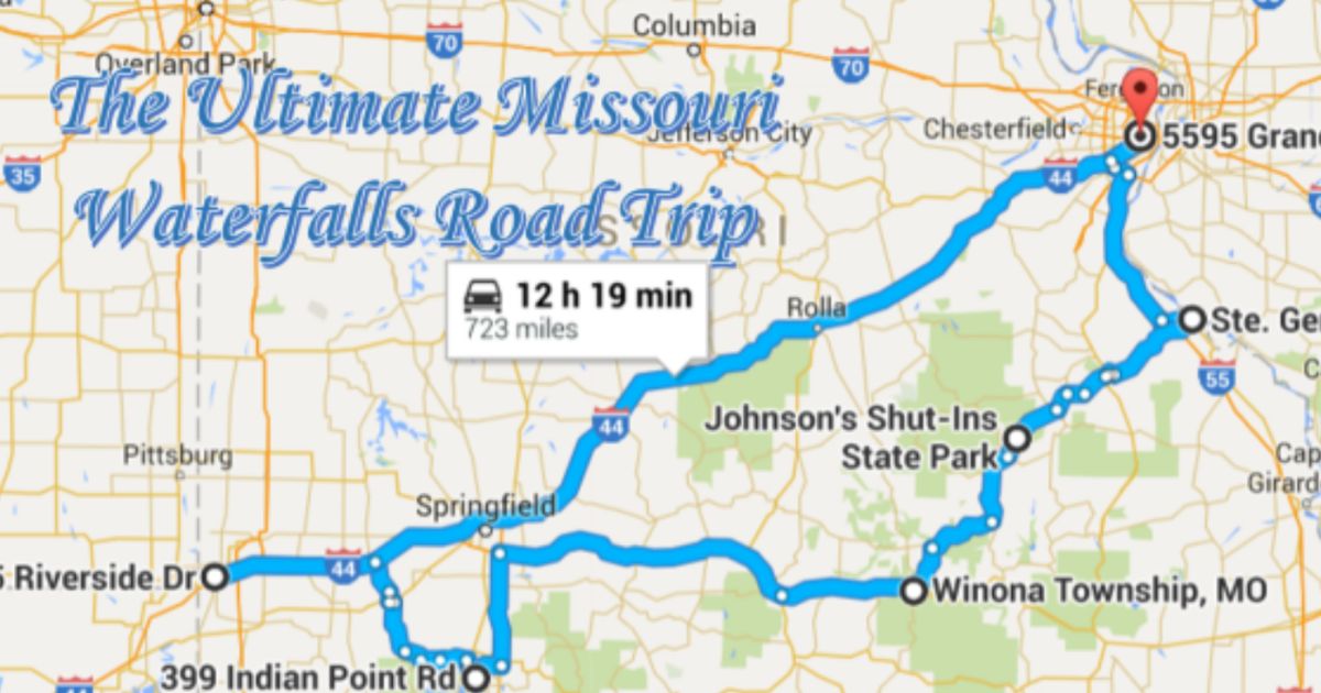 Take A Drive On The Ultimate Missouri Waterfalls Road Trip