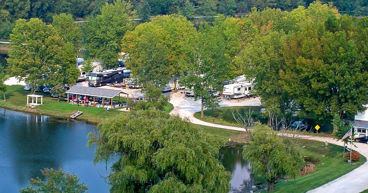 With 30-Acres Of Lake, A Swimming Beach, And Paddle Boats, This RV ...