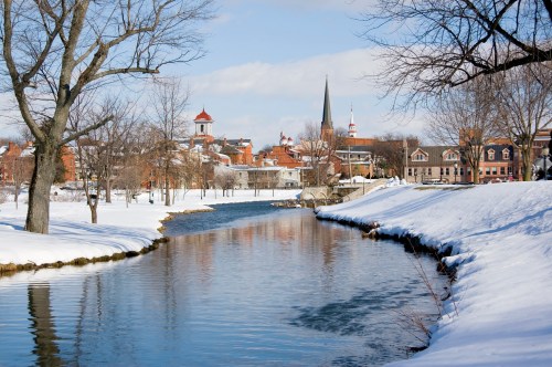 Snowy winter in Maryland