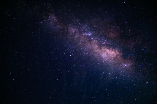 A stunning view of the Milky Way galaxy filled with stars and cosmic dust against a dark night sky.