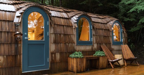 the unique Cocoon Cottage, North Tenmile Lake, oregon