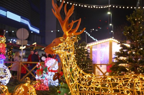 Christmas village in North Carolina