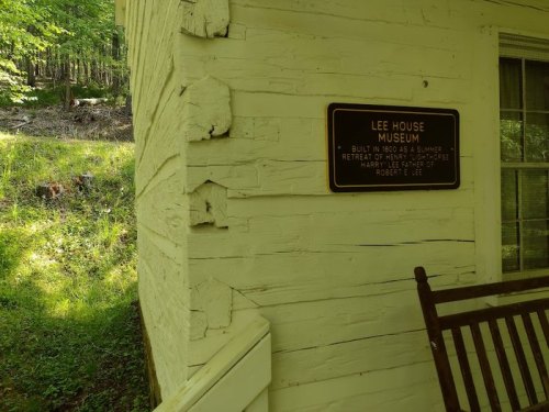 Sign for Lee House Museum, built in 1860 as a summer retreat for General Robert E. Lee and his family.