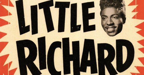 Album cover featuring bold text "Little Richard" with a smiling portrait of the artist.