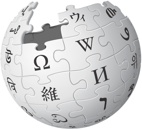 A 3D puzzle globe representing Wikipedia, featuring various language characters on its surface.