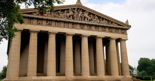 replica of the parthenon temple in nashville tennessee