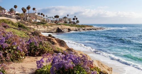 waterfront scenery of La Jolla, California