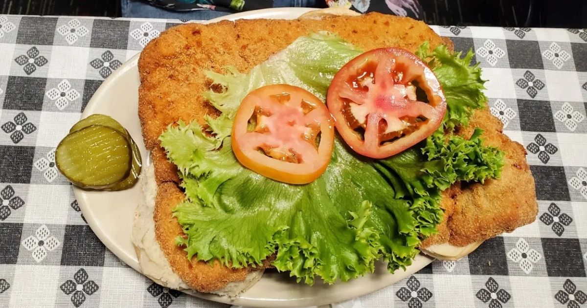 The Largest Tenderloins In Indiana Require Two Buns At The Bush Family