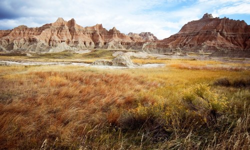 Scenic view of the Badlands in South Dakota.