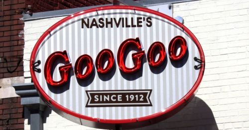 sign of the Original Nashville GooGoo Cluster store