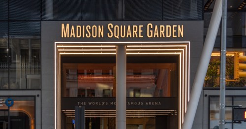 entrance to madisonsquare garden in new york city, new york