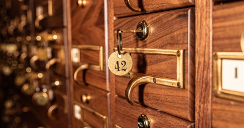 a set of lockboxes at the trophy room in downtown phoenix az