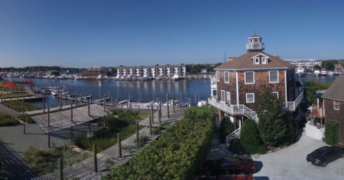 A birds-eye view of Lewes, Delaware