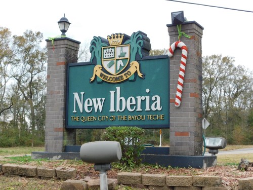 welcome to New Iberia, louisiana sign