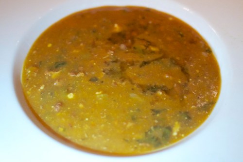 Close up of turtle soup