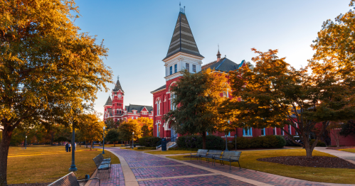 A fall day at Auburn University in Alabama